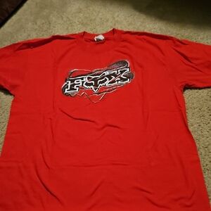 Vintage Fox Head Red Men's Large Short Sleeve Tee with Graphic